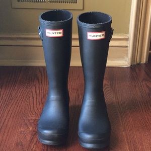 Black Matte Black Hunter Boots